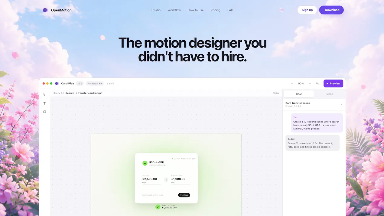 Openmotion product