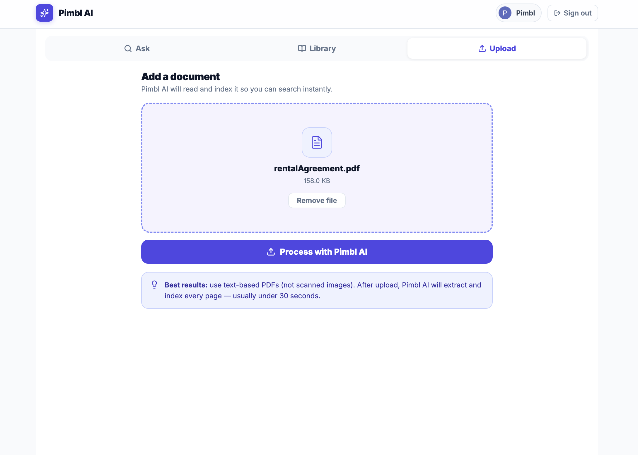 Pimbl – AI Document Vault gallery image