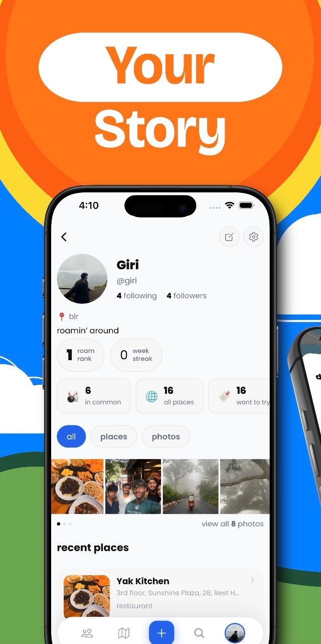 Roam — Discover Where People Actually Go gallery image