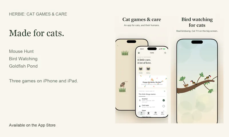 Herbie: Cat Games & Care screenshot 2
