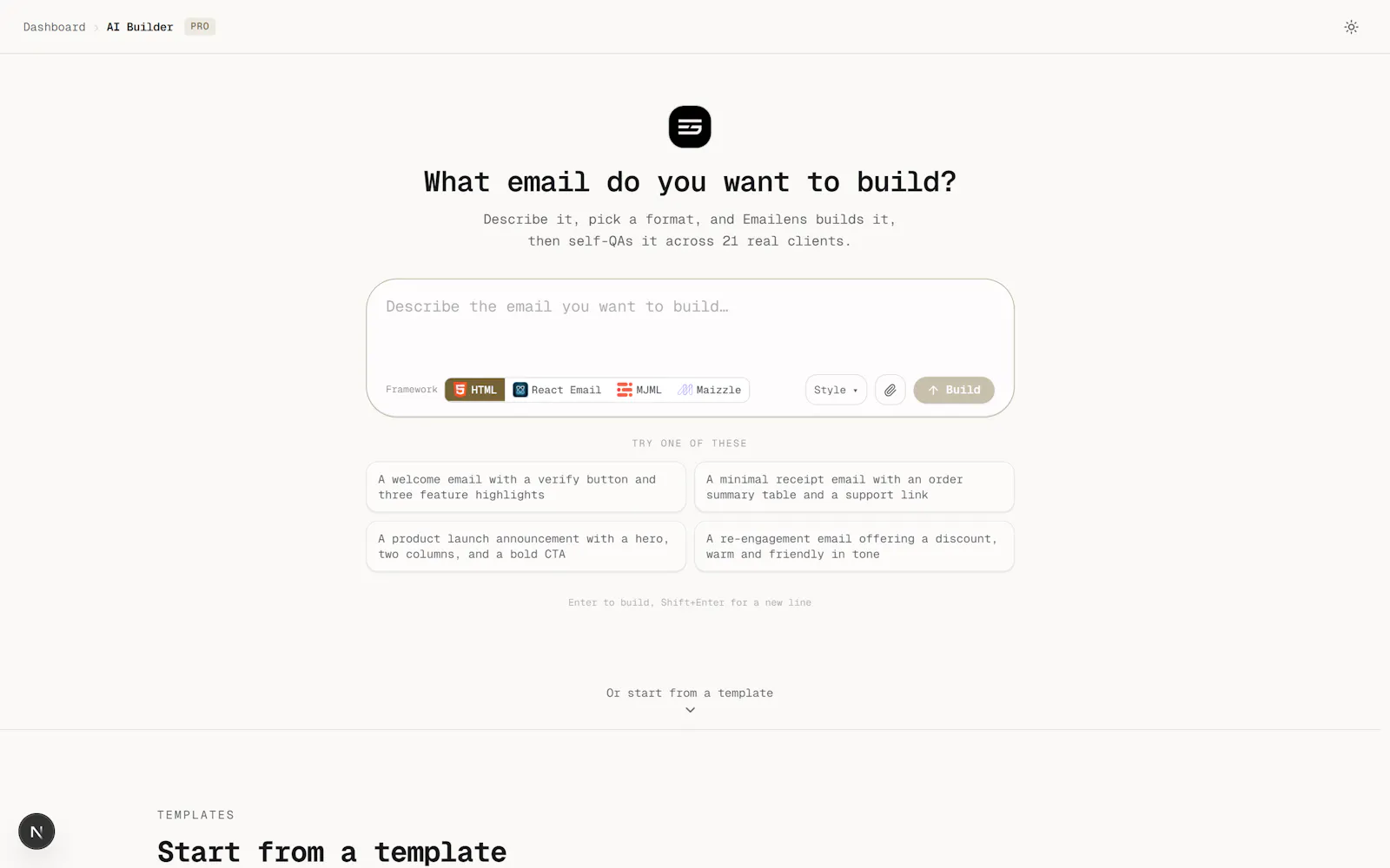 Emailens screenshot 4