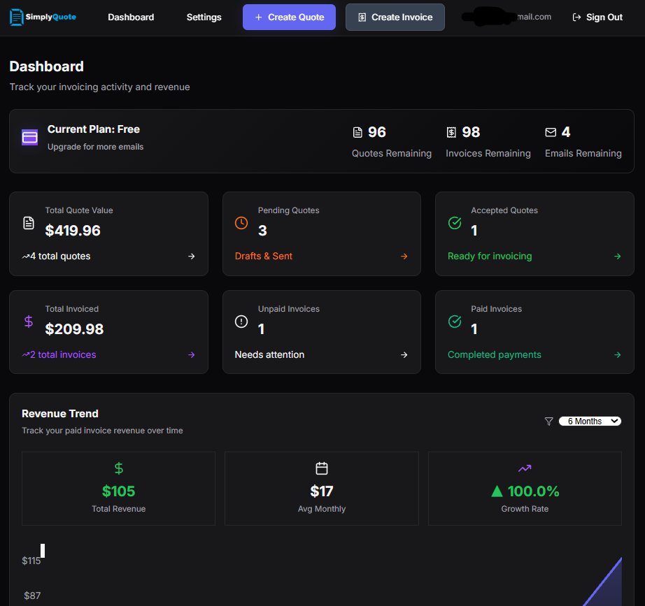 SimplyQuote.net - Screenshot 4 showing product features and functionality