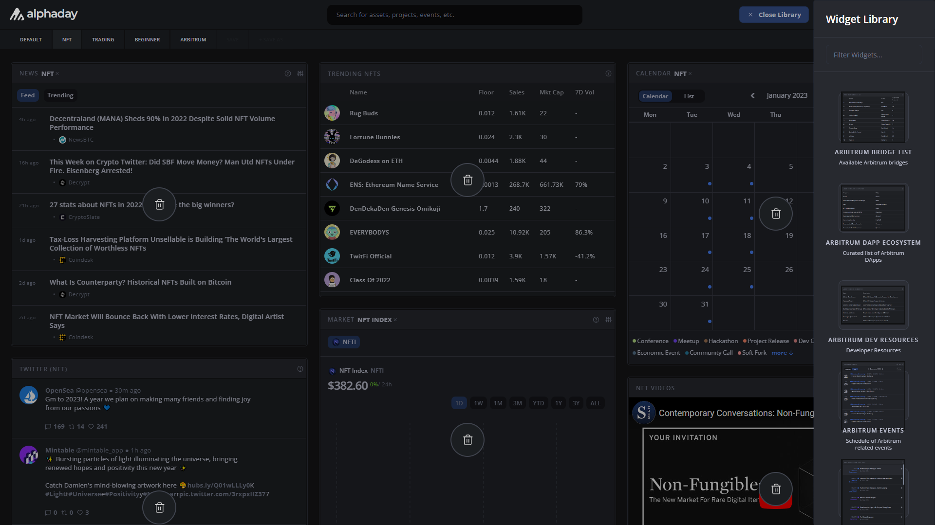 Alphaday - Crypto Dashboard -Tool media 1