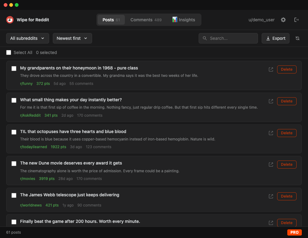Wipe for Reddit gallery image