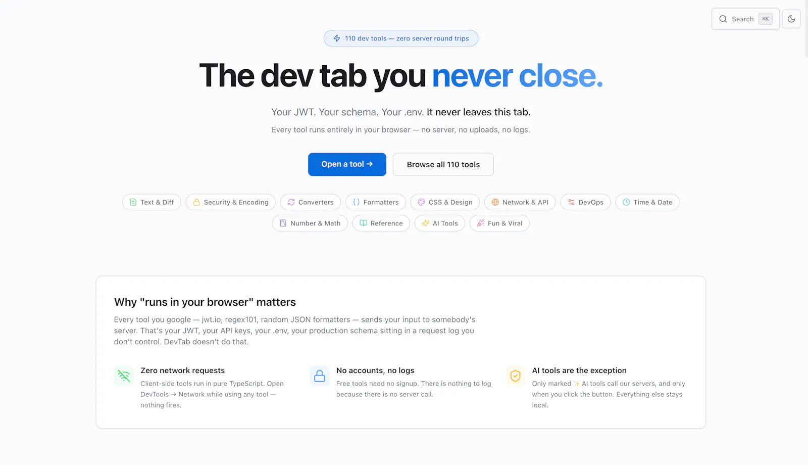 DevTab screenshot 2
