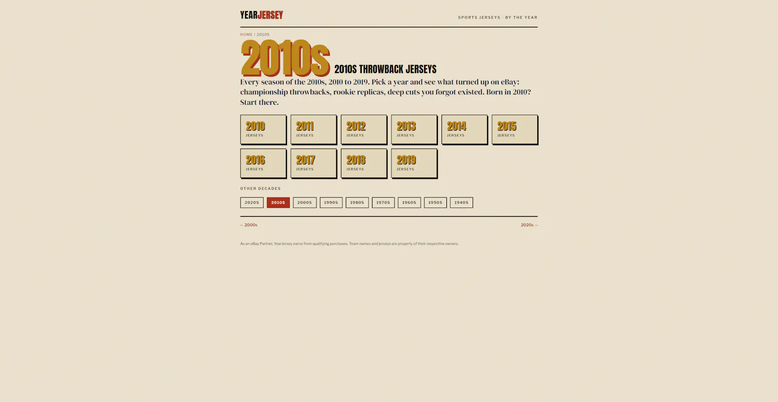 YearJersey — Sports jerseys, by the year screenshot 4