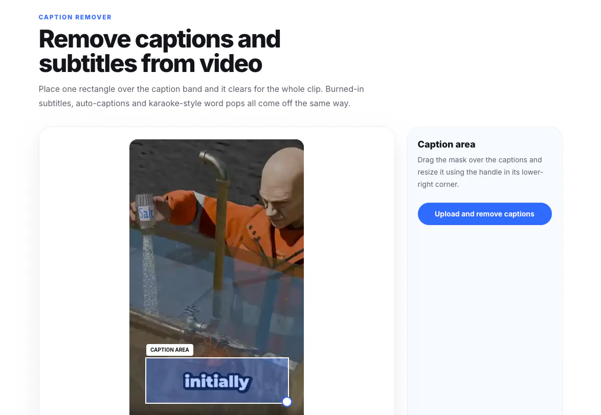erase.tools — Remove Text From Video gallery image