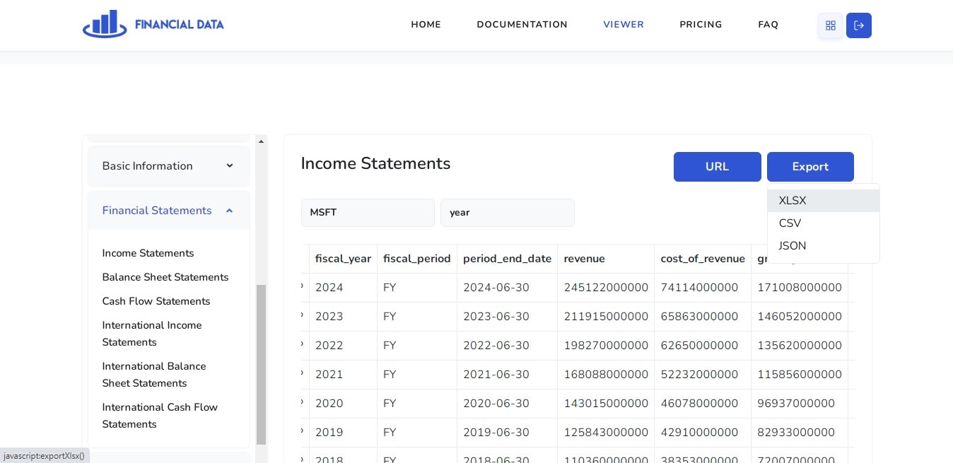 FinancialData.Net - शेयर बाजार और वित्तीय आंकड़ा एपीआई मीडिया 2