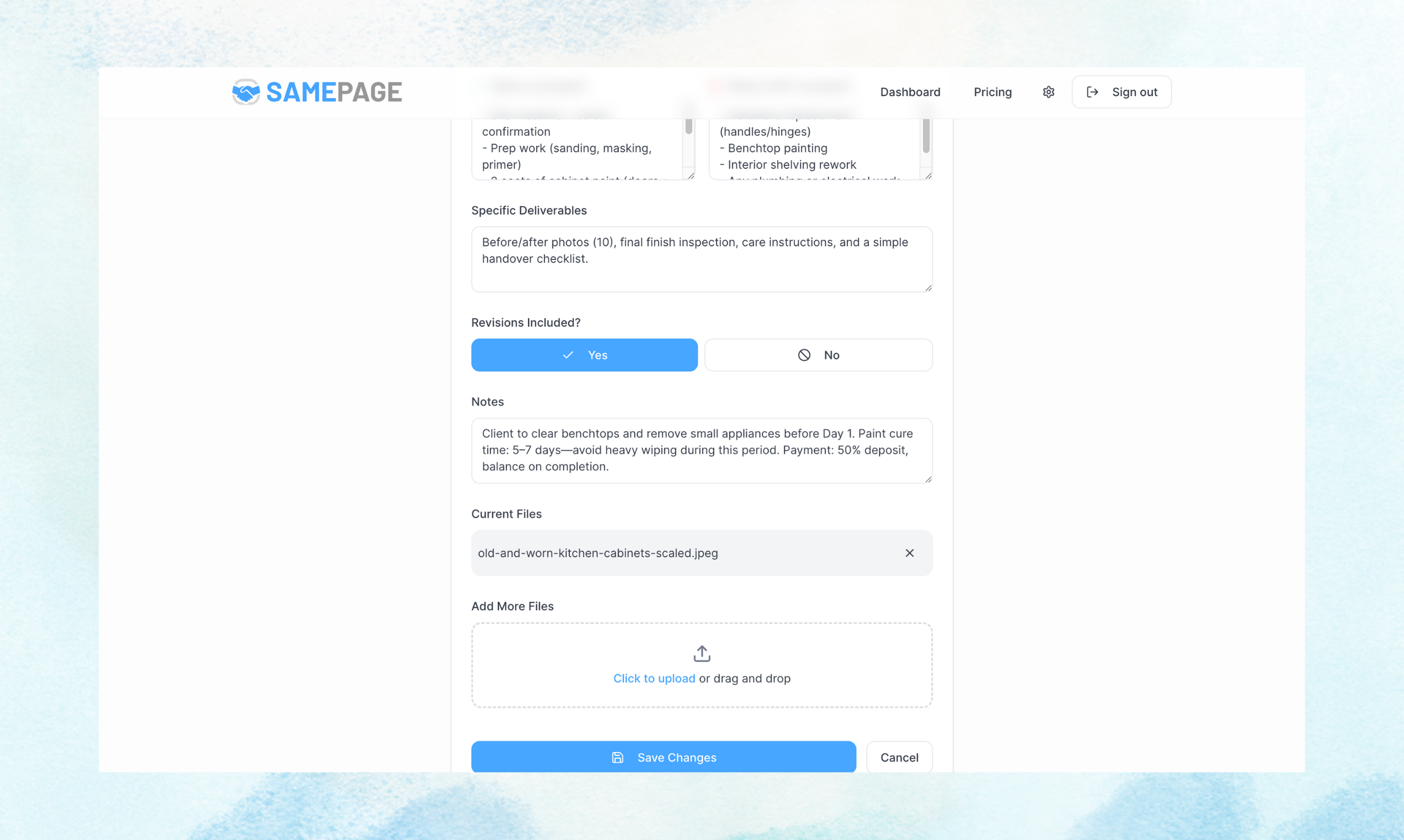 SamePage - Screenshot 4 showing product features and functionality