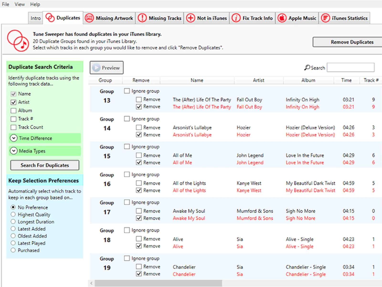 Tune Sweeper screenshot 2