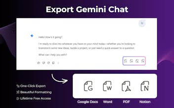 Gemini Exporter: Export Gemini Chat gallery image