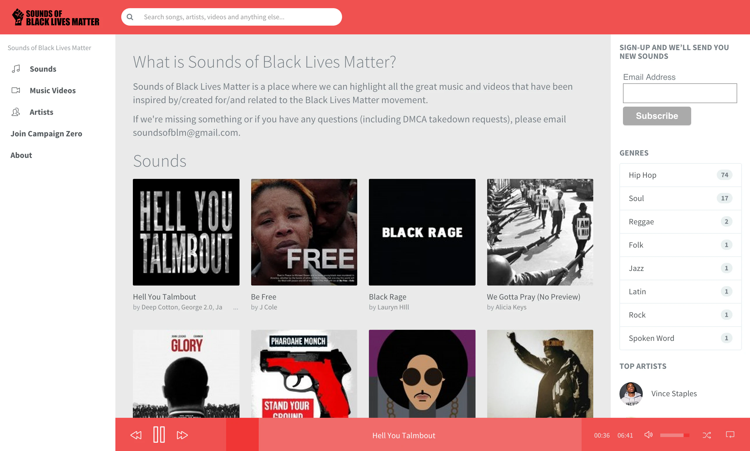 Sounds of Black Lives Matter