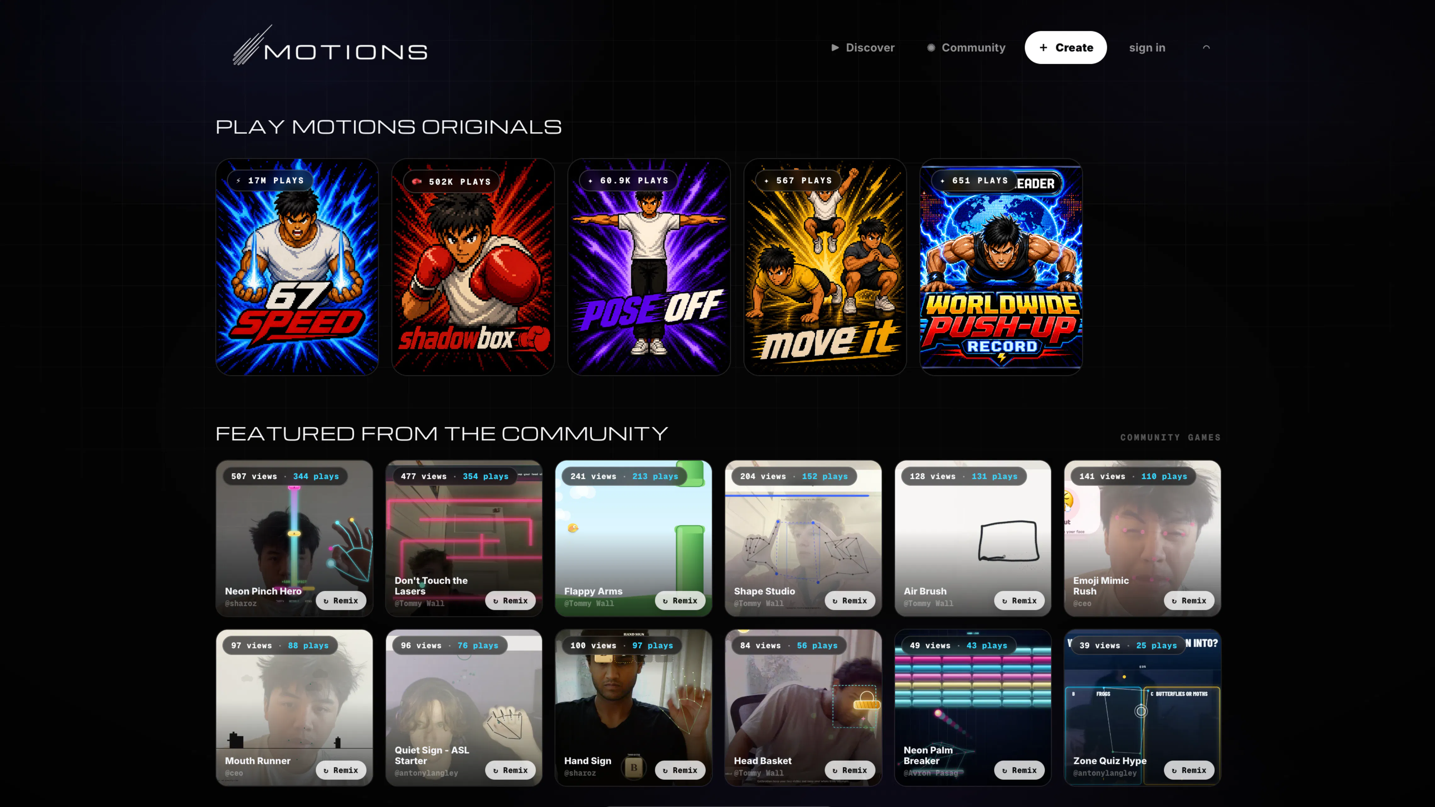 Motions gallery image