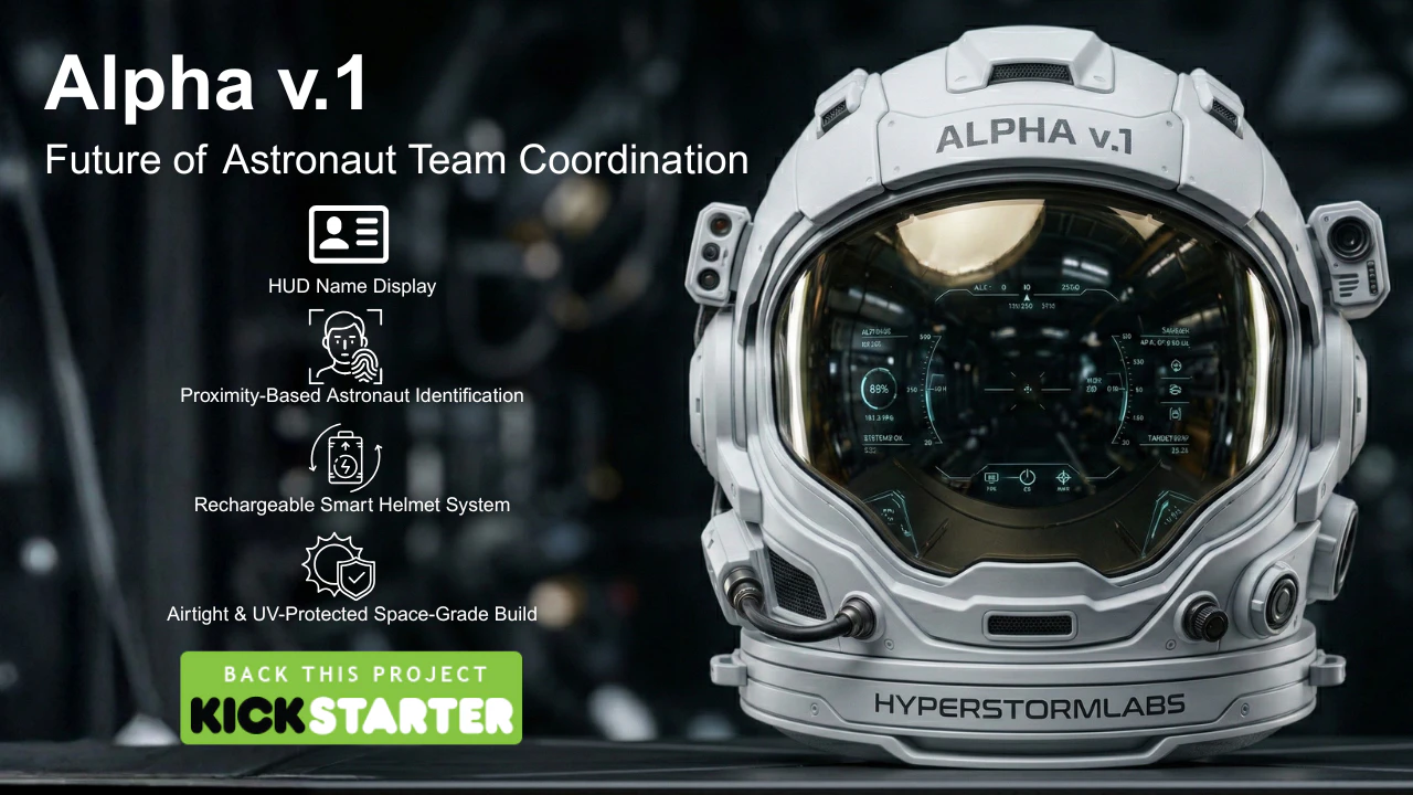 AlphaV1 Smarter Helmet for Space Mission
