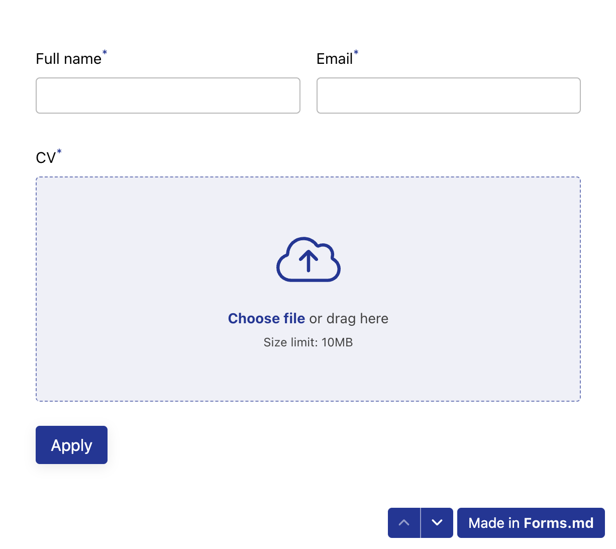 Forms.md - Desarrollador primero, alternativa de tipo de código abierto de código abierto media 4