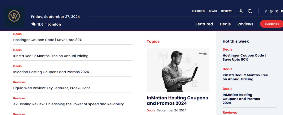 web hosting promo