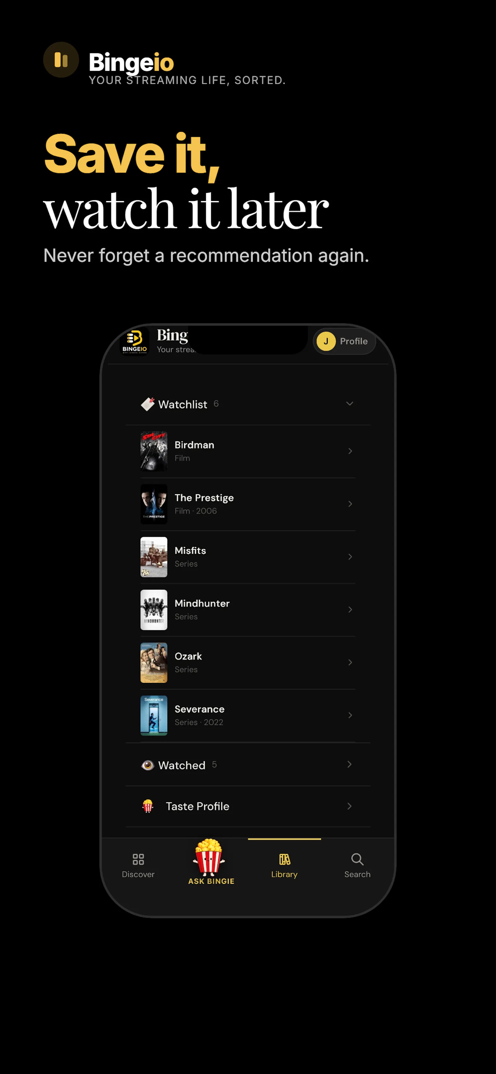 Bingeio screenshot 6