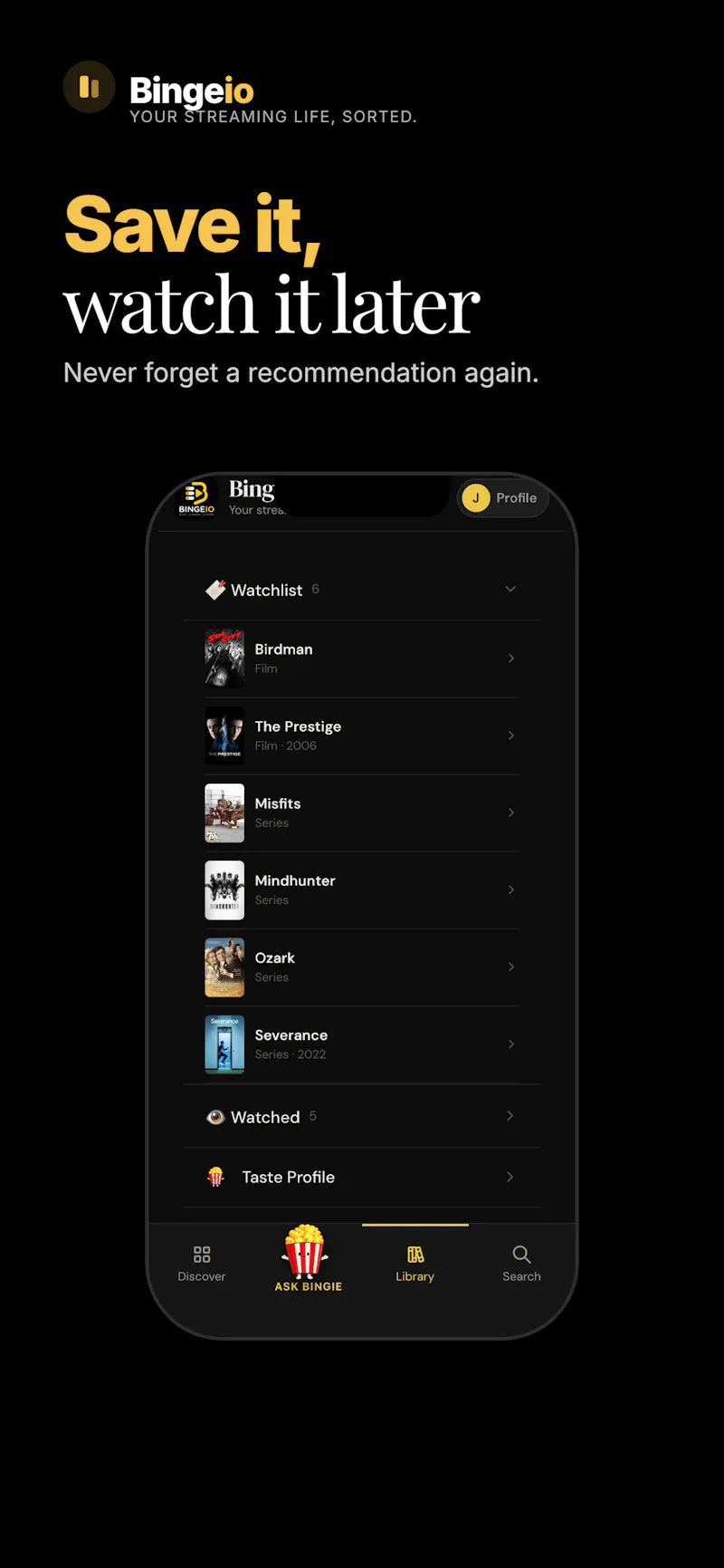 Bingeio screenshot 6