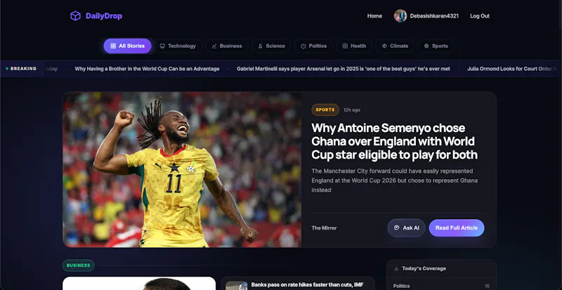 DailyDrop AI screenshot 2