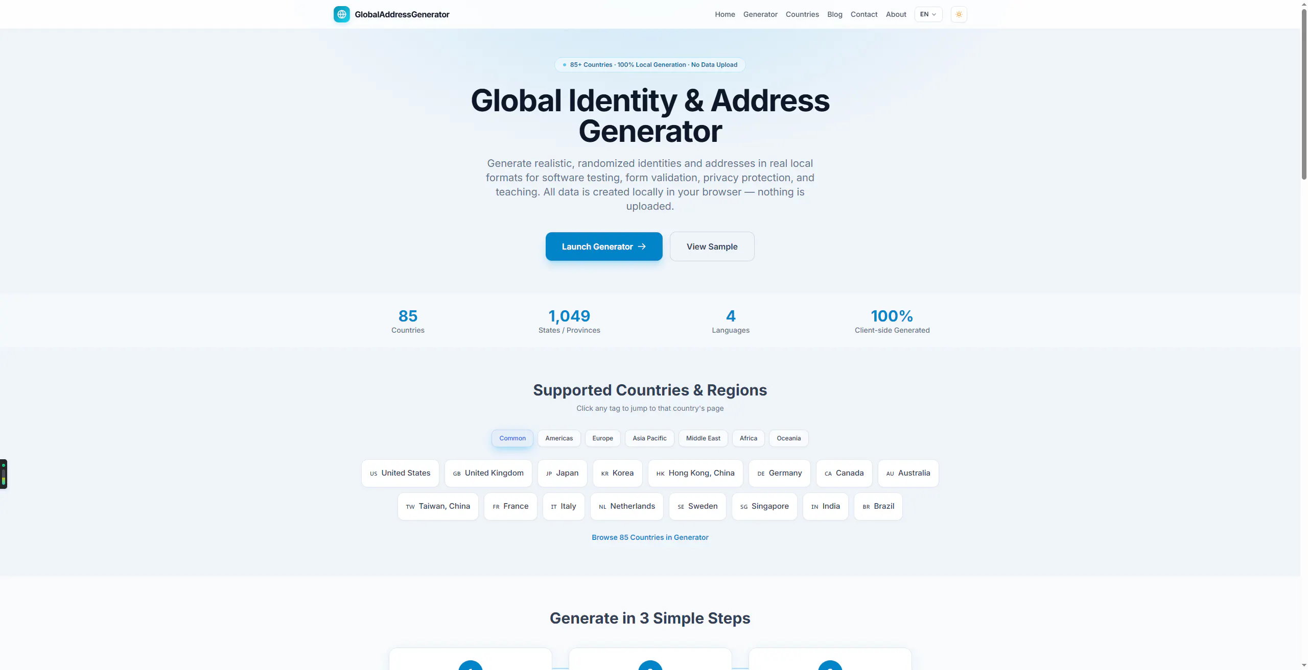 Global Address Generator gallery image
