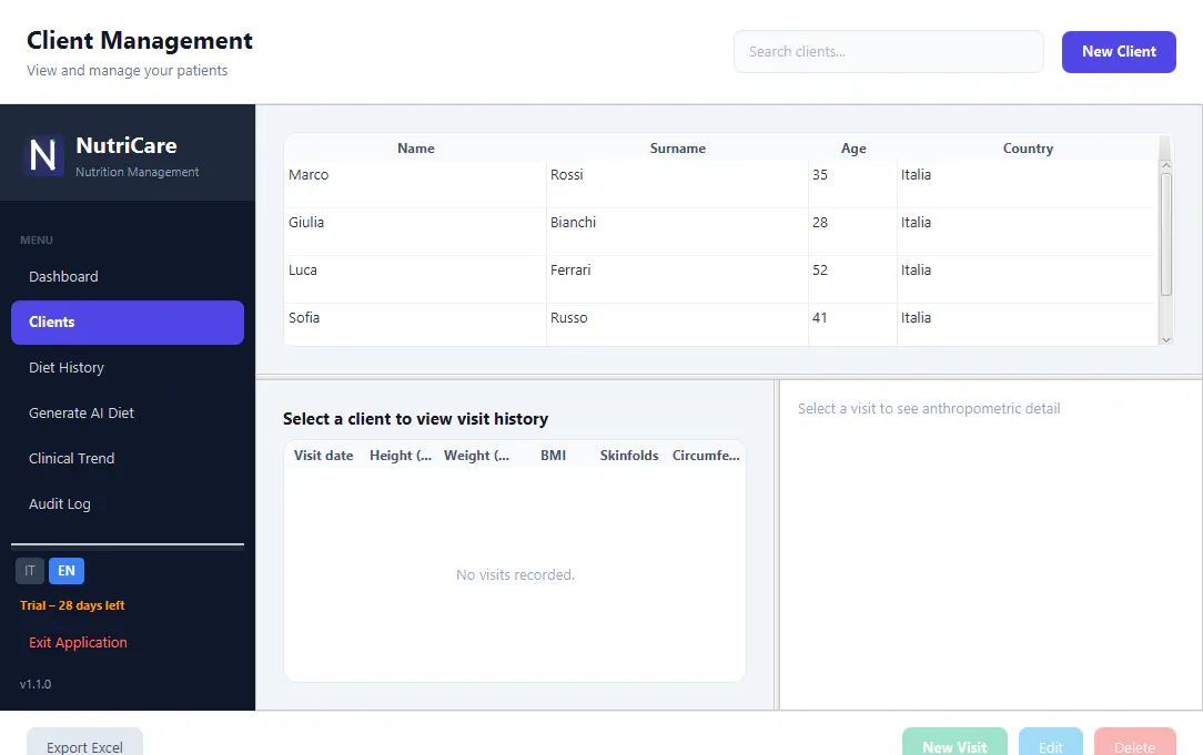 NutriCare screenshot