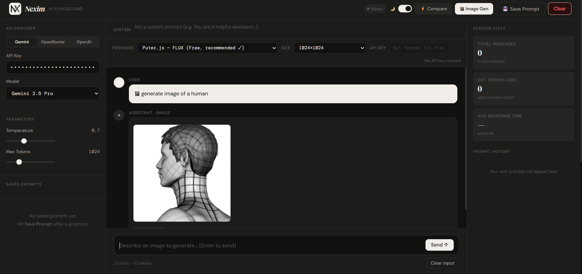 Nexim - AI Playground  gallery image