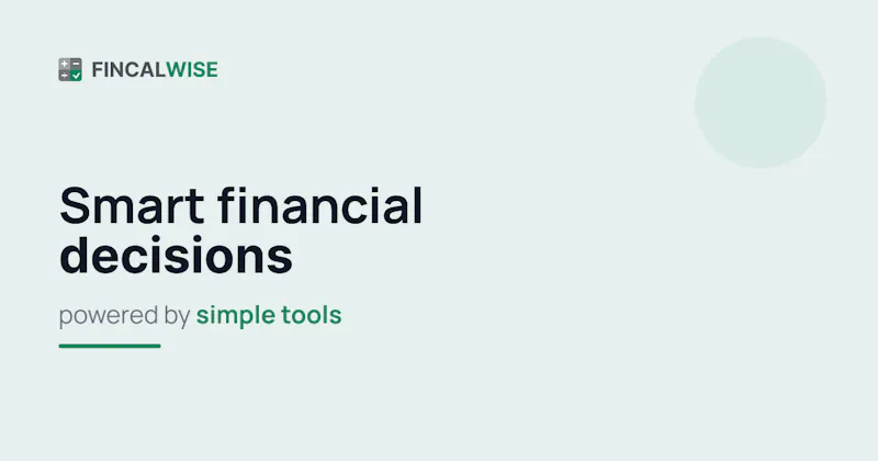 FinCalWise screenshot 1