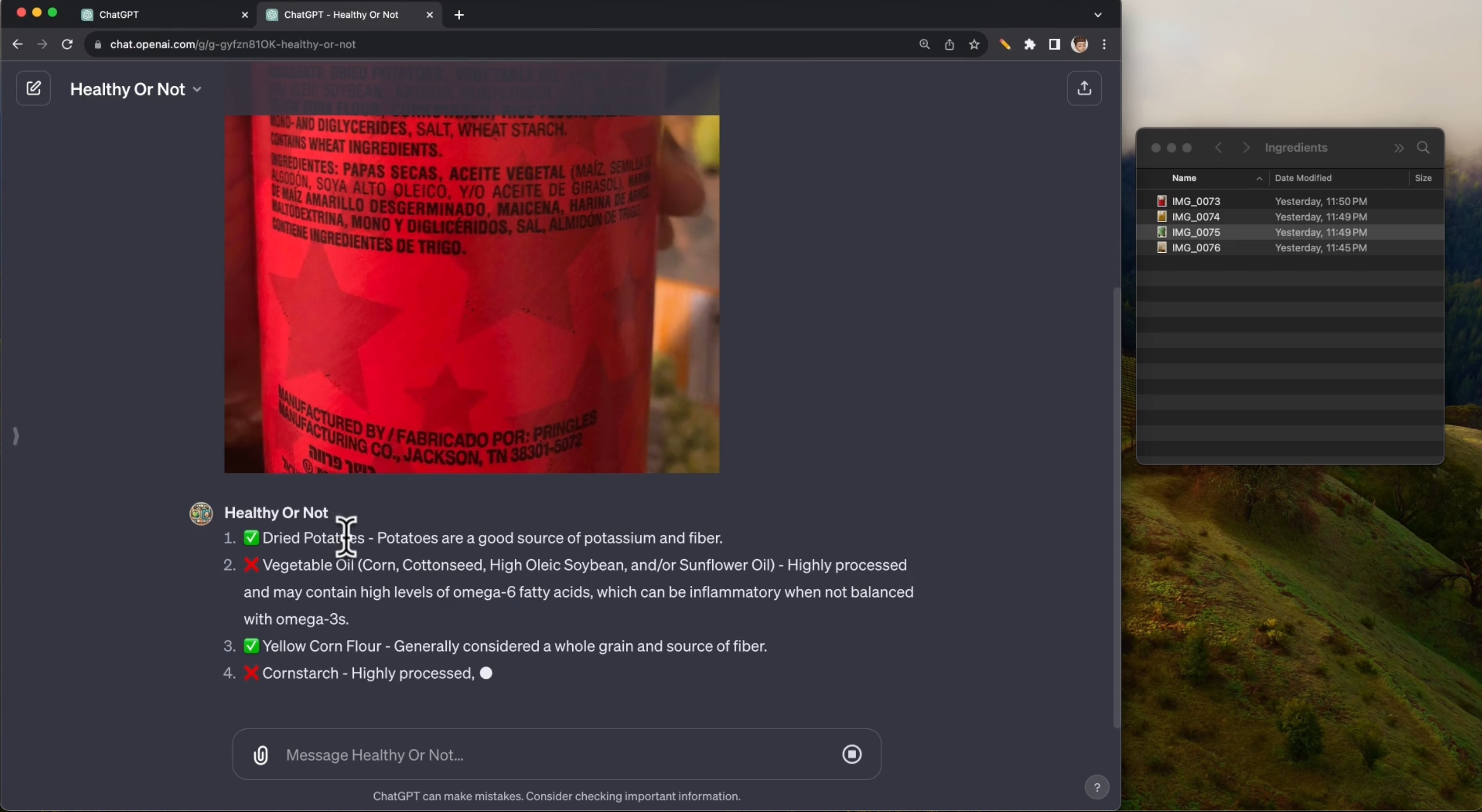 Healthy or Not GPT gallery image