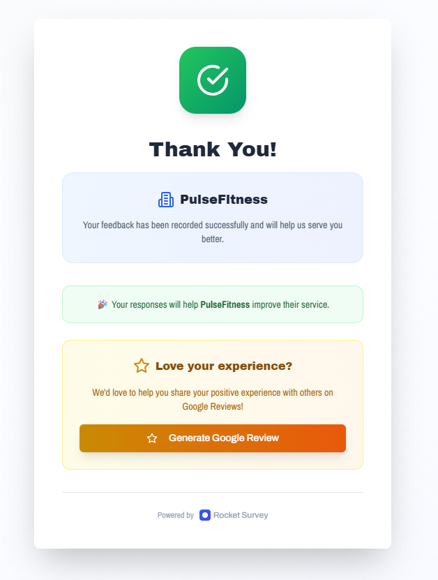 RocketSurvey - Screenshot 3 showing product features and functionality