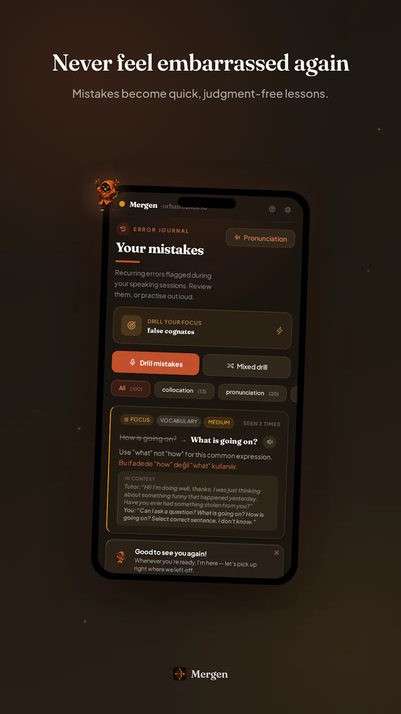 Mergen: AI English Tutor screenshot 4