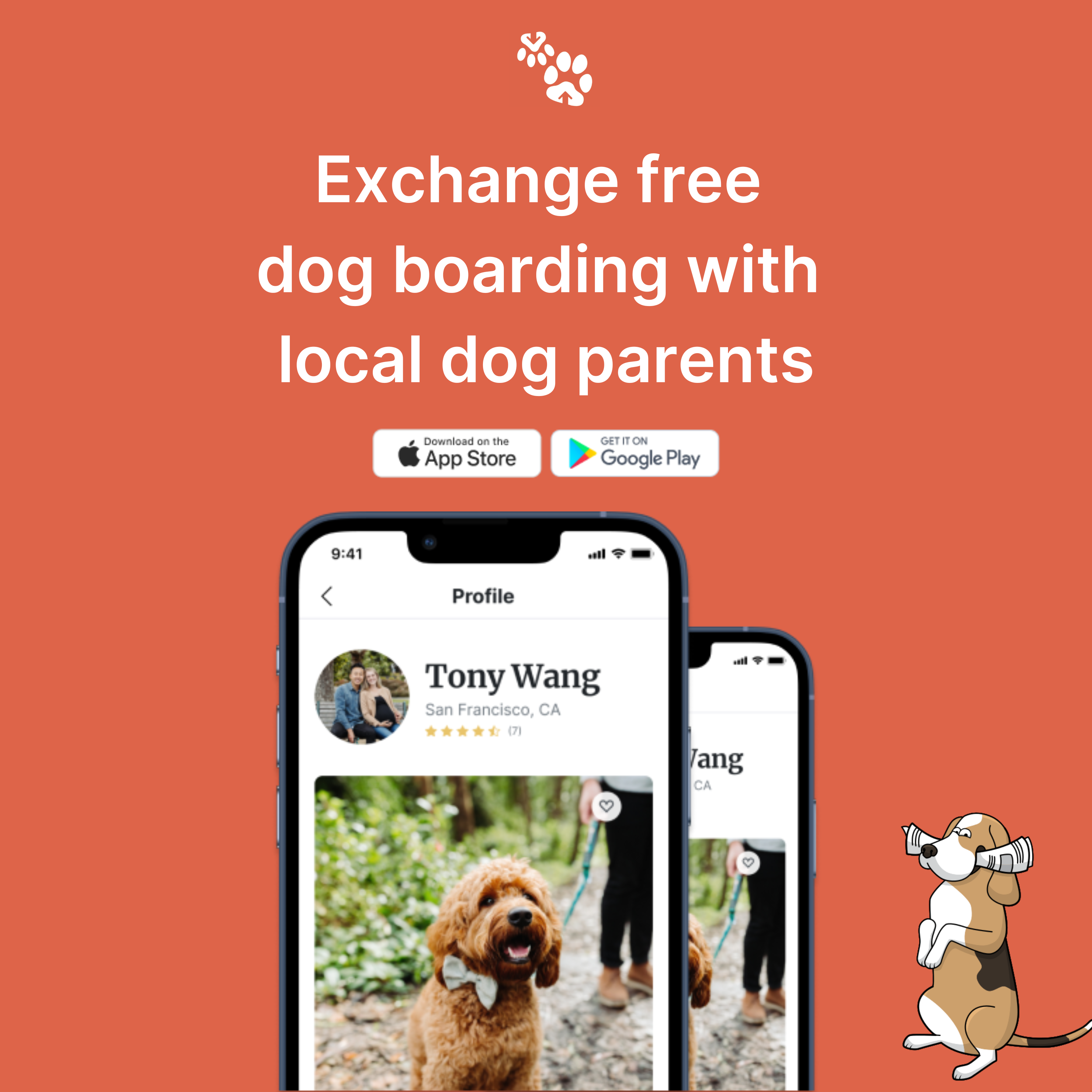 startuptile WoofyClub-Exchange free dog boarding with local dog parents