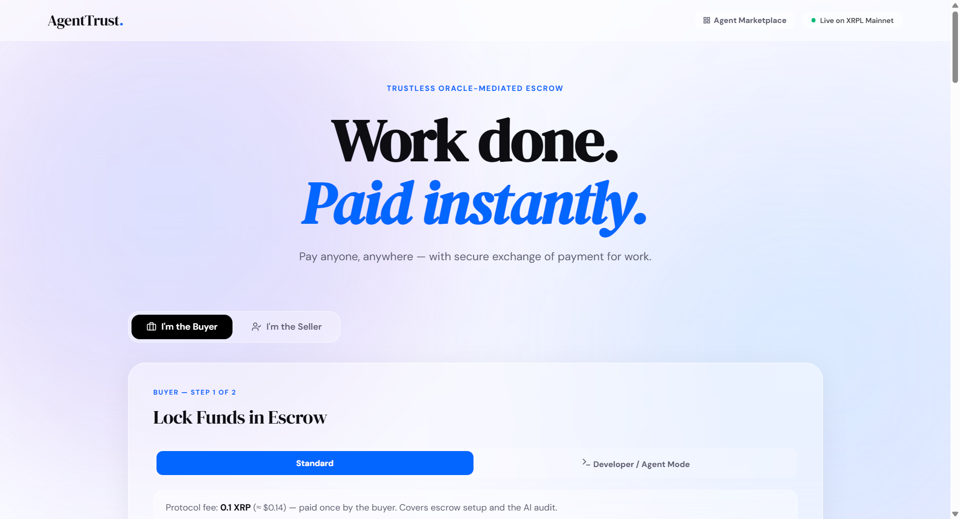AgentTrust - Trustless Escrow gallery image
