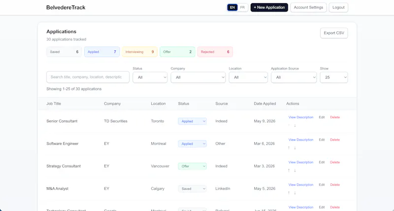 BelvedereTrack screenshot 1