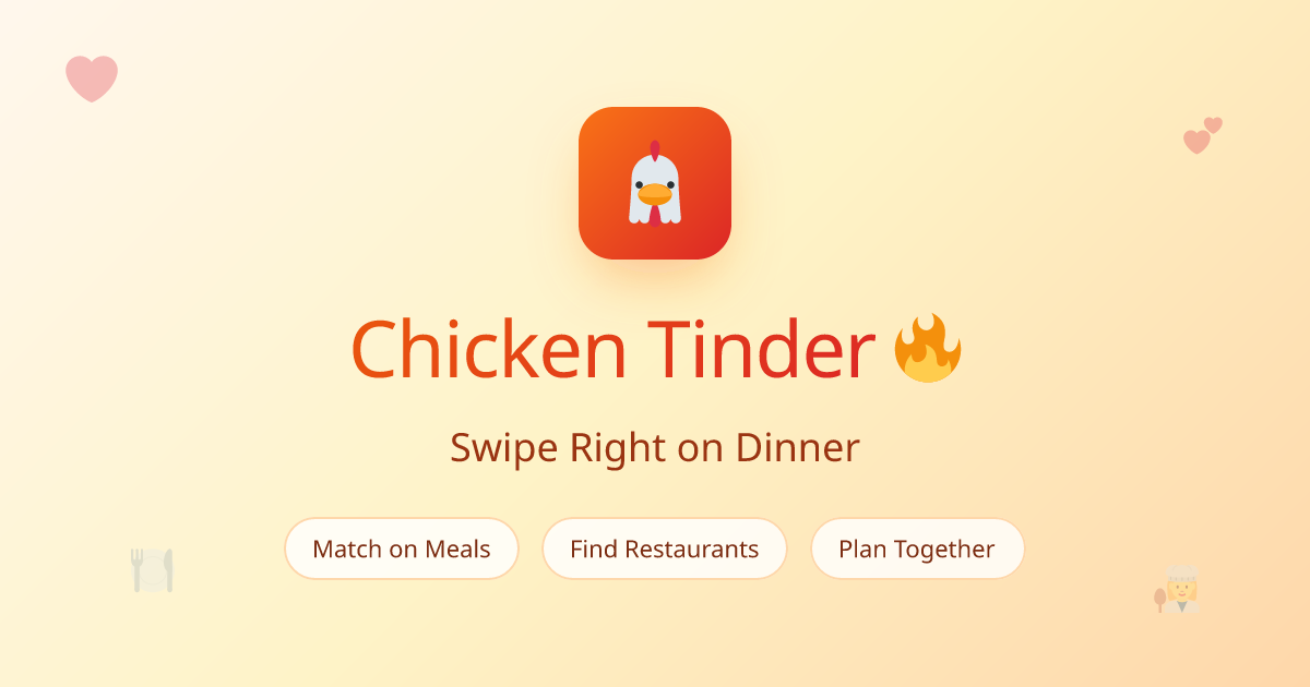 Chicken Tinder - Main product screenshot demonstrating key features and user interface