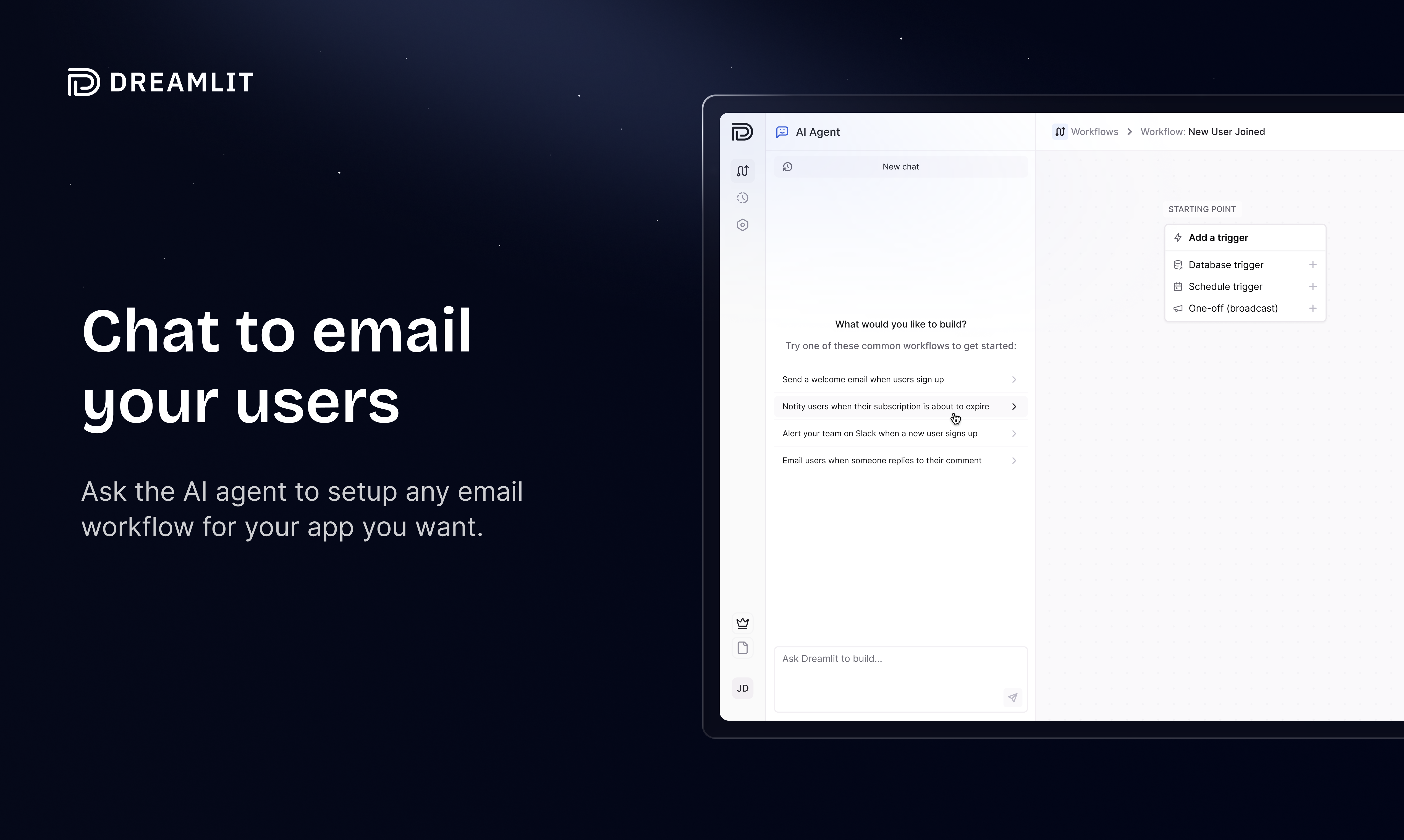 Média Dreamlit ai - Automatisation des e-mails de code ambiant utilisant l'anglais simple 3