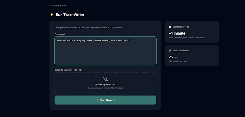 SwarmSeller screenshot 4