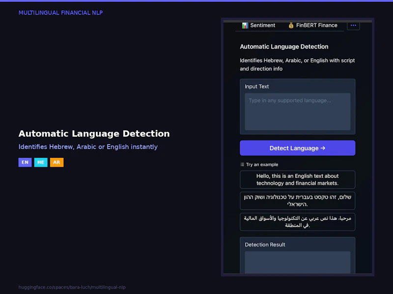 Multilingual NLP Analysis API screenshot 3