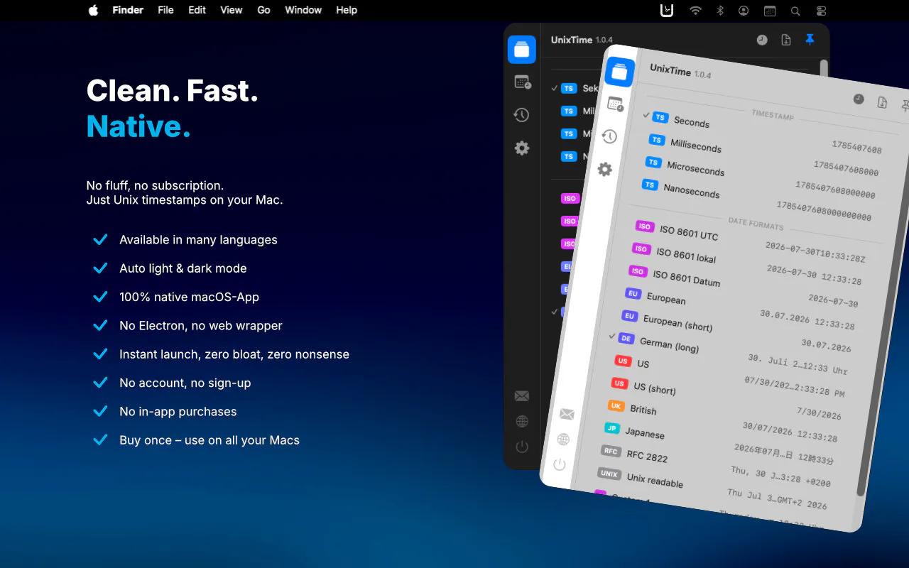 UnixTime - Timestamp Tool gallery image