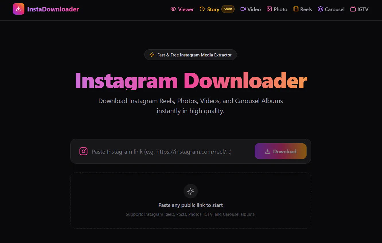 Instagram Downloader & Post Stats Viewer gallery image