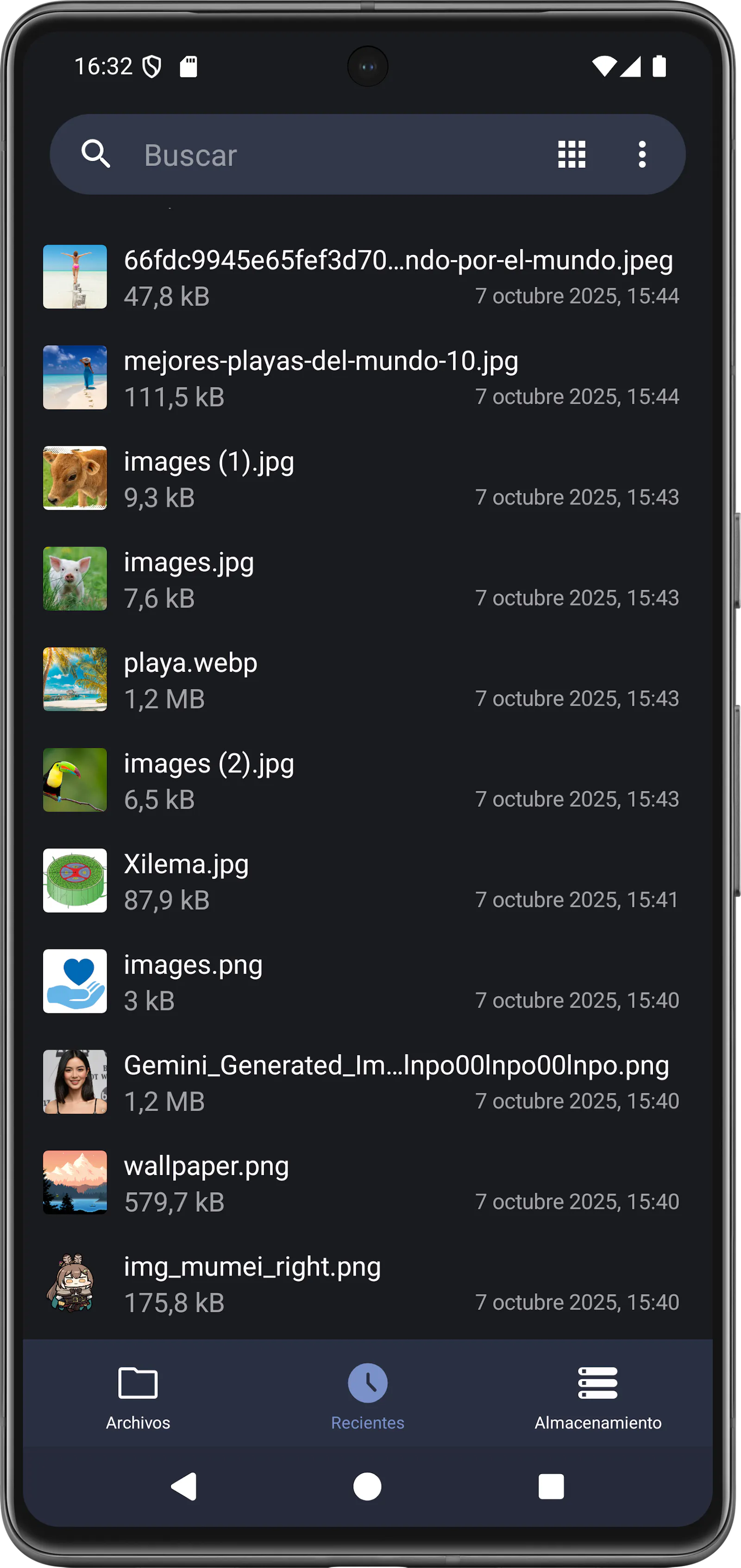 Administrador de archivos screenshot 2