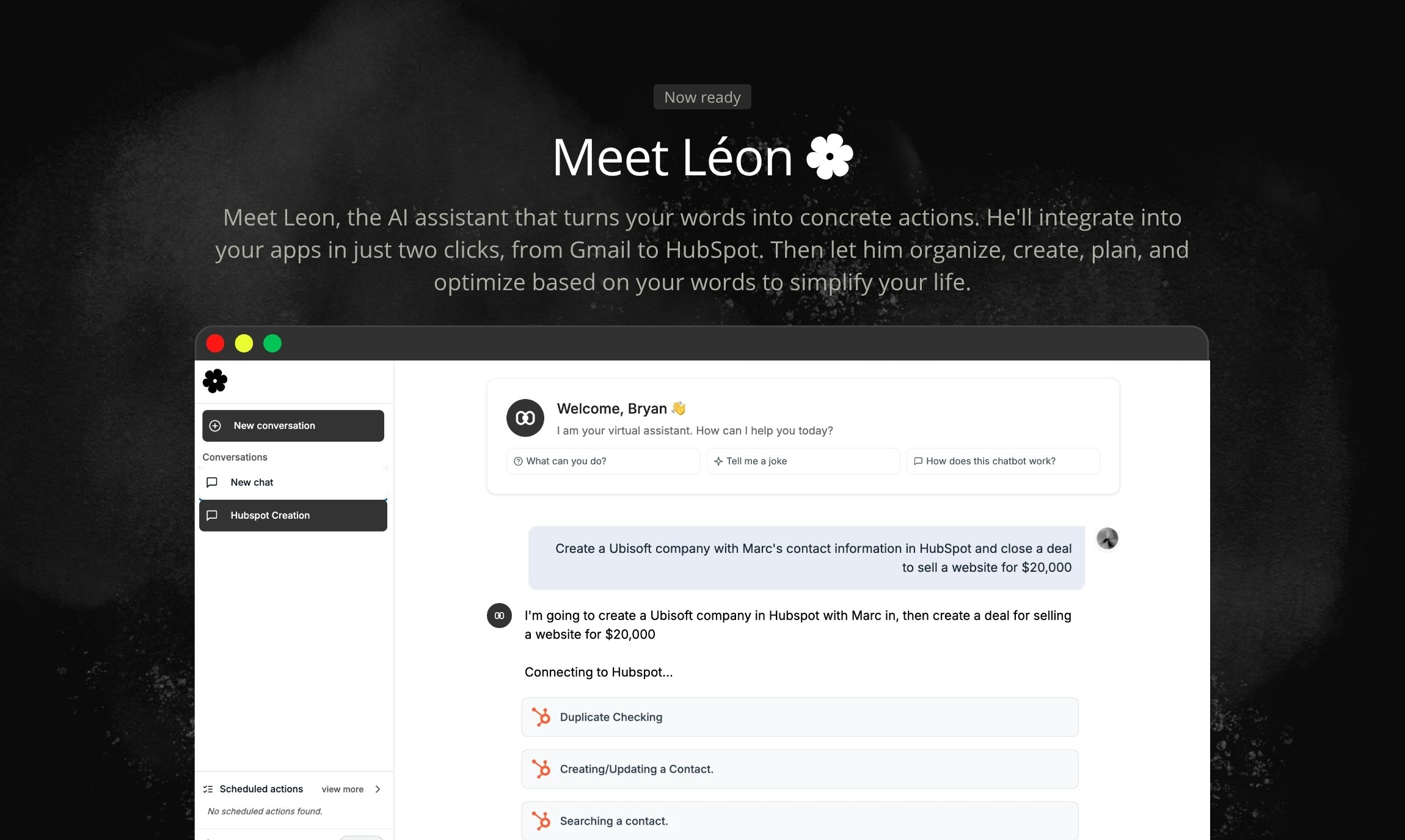 Léon - Capitoleai - De AI die uw woorden omzet in acties. media 1