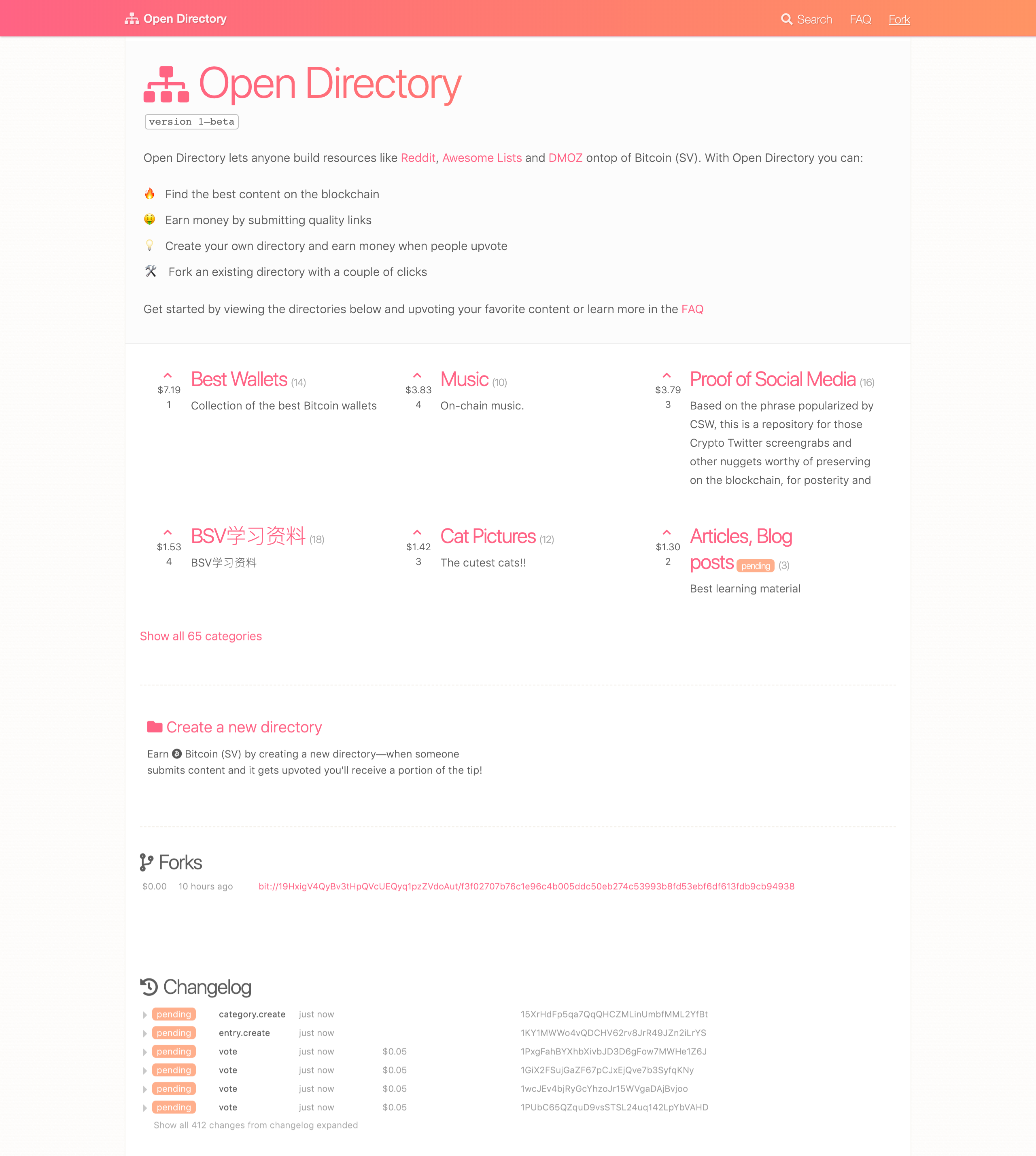 Open Directory Earn Money While Organizing The Bitcoin Sv - 