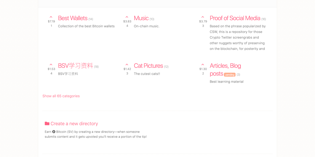 Open Directory Earn Money While Organizing The Bitcoin Sv - 