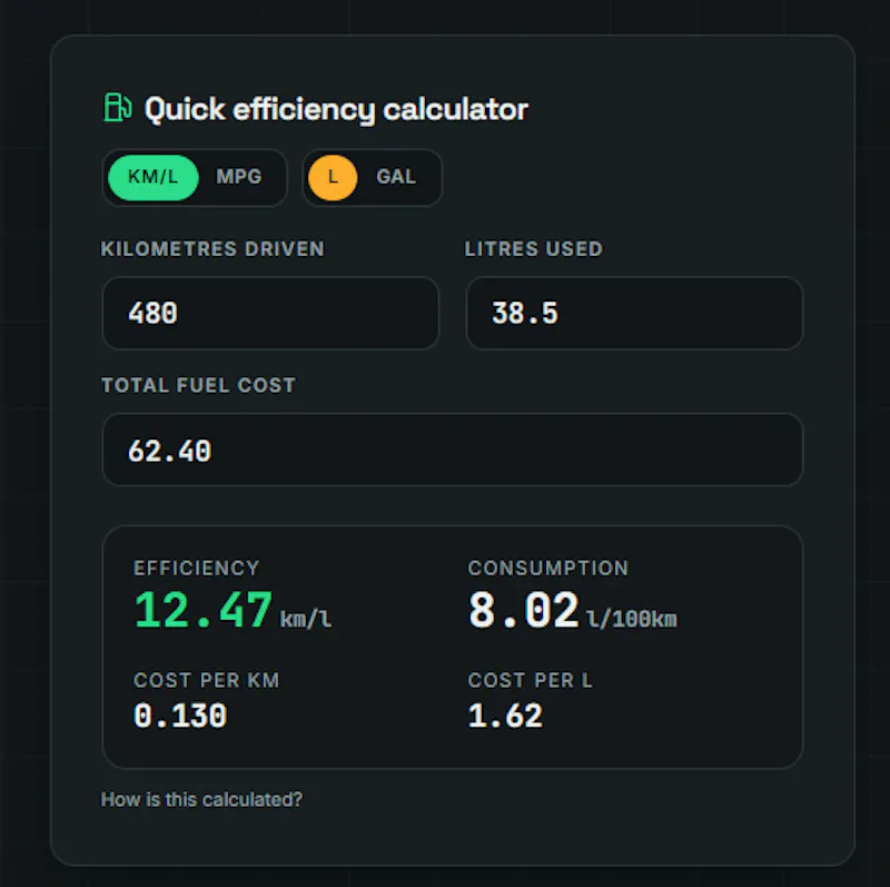 Fuelwise screenshot 3