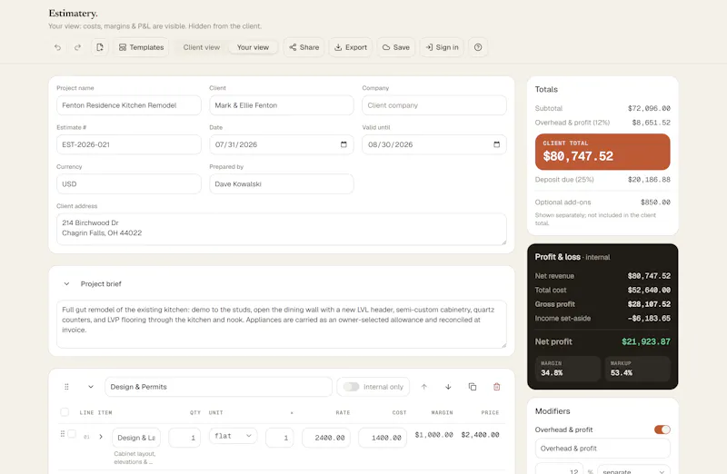 Estimatery screenshot 8