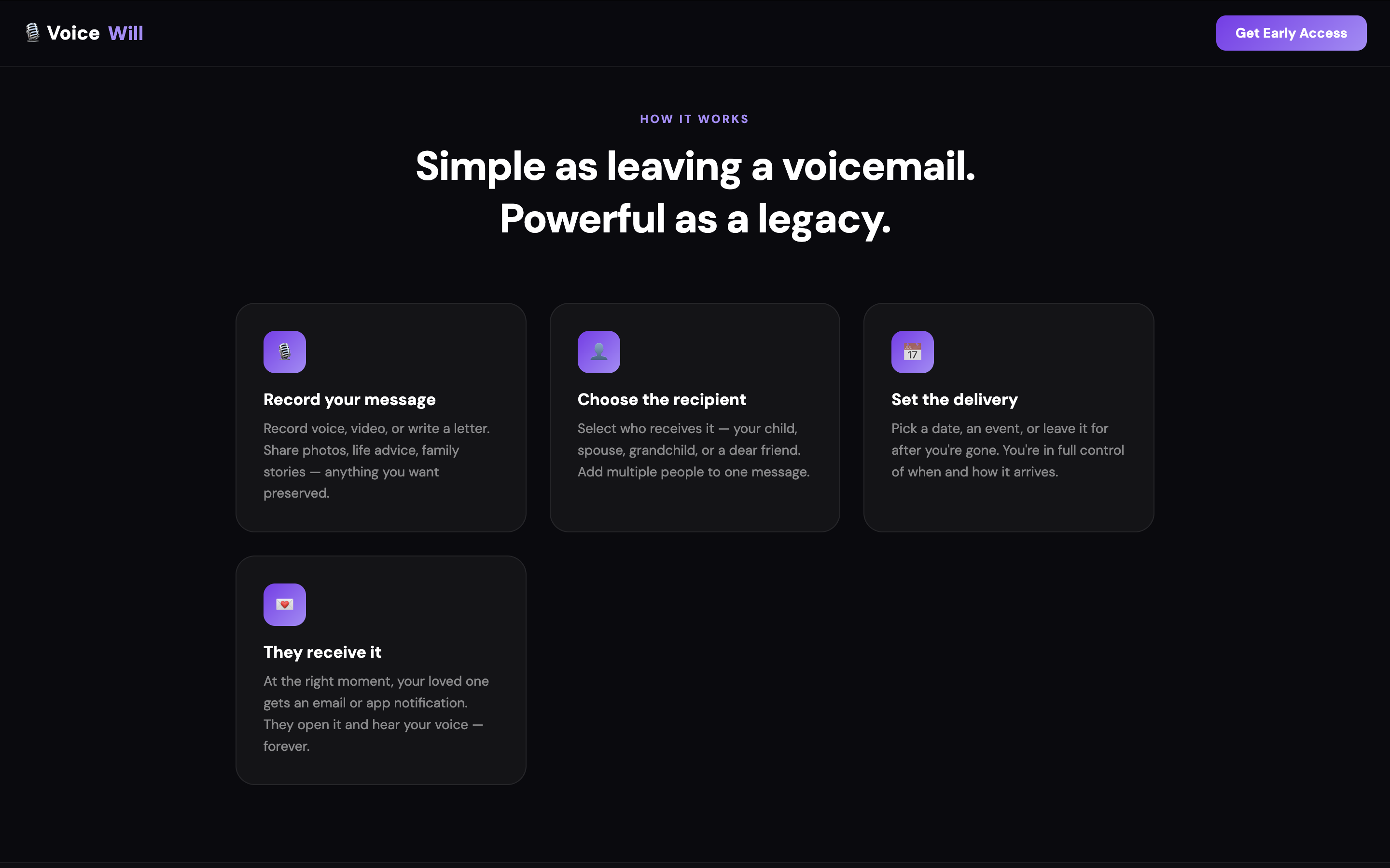 VoiceWill Messages They'll Never Forget gallery image
