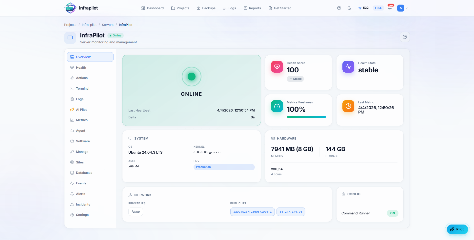 InfraPilot gallery image