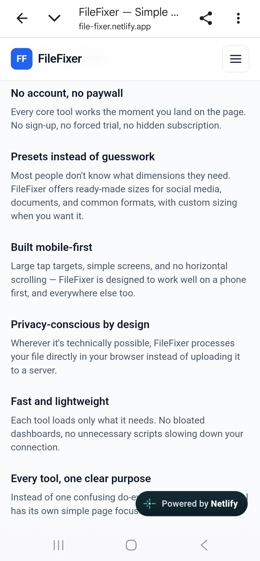 FileFixer screenshot