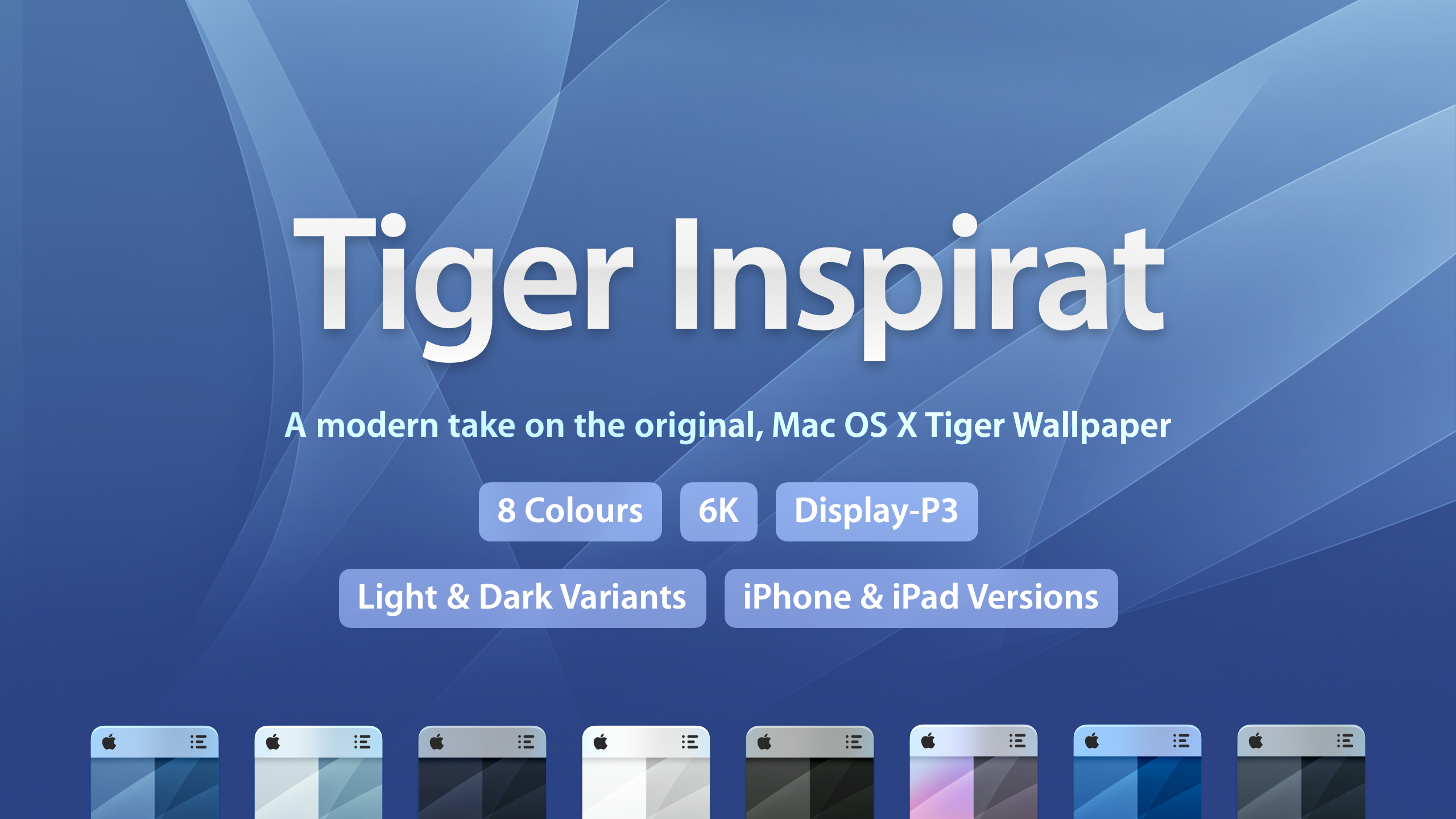Media Tiger lấy cảm hứng - Hình nền lấy cảm hứng từ Mac OS X 10.4 cho kỷ niệm 20 năm 1