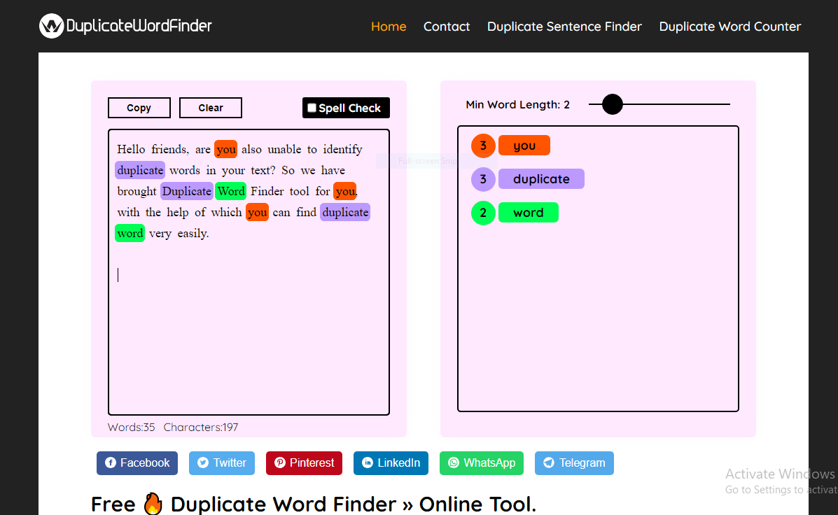 Duplicate Word Finder gallery image